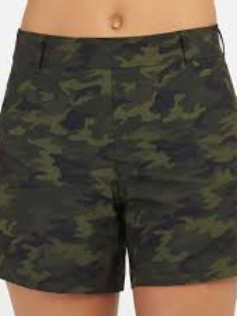 Spanx Sunshine Shorts In Green Camo